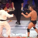 Shamrock vs Gracie UFC 5 Superfight rematch after their UFC 1 classic.