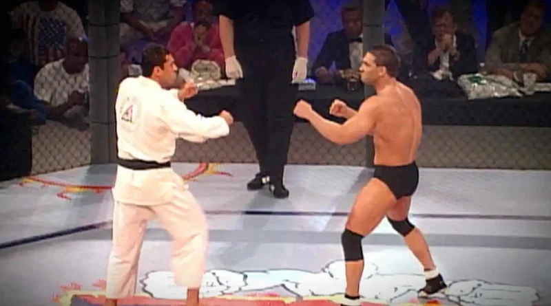 Shamrock vs Gracie UFC 5 Superfight rematch after their UFC 1 classic.