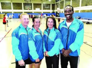 Sandor Jakovics, Krisztina Ihaszy, Sue Dickson and Watkins Fessal, nicknamed "the four crazies,"