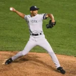 Mariano Rivera pitching in Baltimore