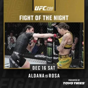 Irene Aldana vs Karol Rosa is UFC 296 Fight of the Night!