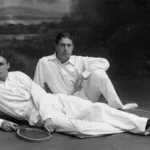 1900 Olympic Games. Paris, France. The Doherty brothers.