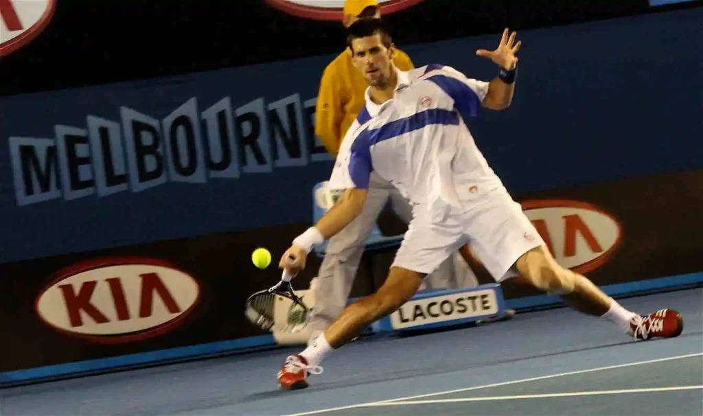 Novak Djokovic at the 2011 Australian Open.