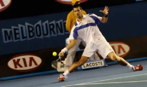 Novak Djokovic at the 2011 Australian Open.
