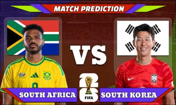 FIFA World Cup 2026 Match 54: South Africa vs South Korea Prediction