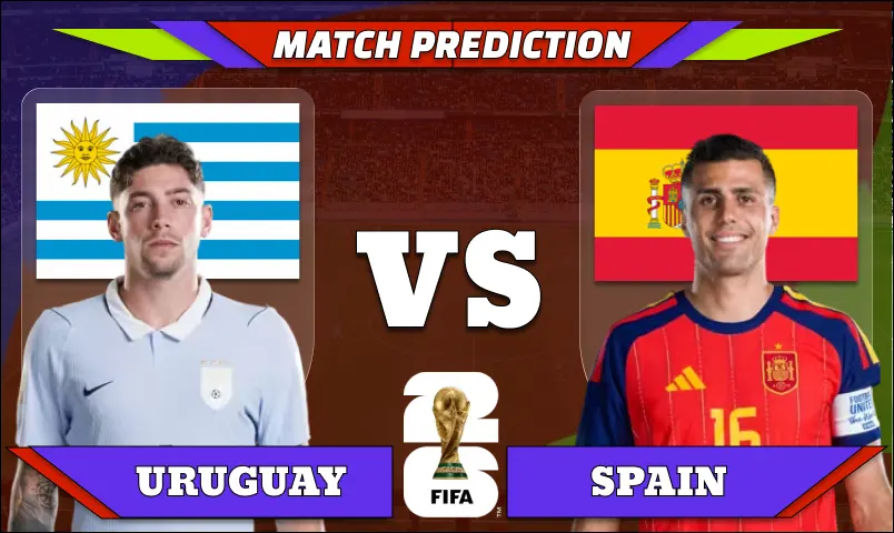 FIFA World Cup 2026 Match 63: Uruguay vs Spain Prediction
