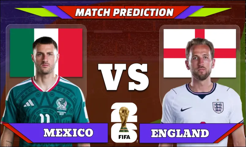 FIFA World Cup 2026 Round of 16, Match 92: Mexico vs England Prediction