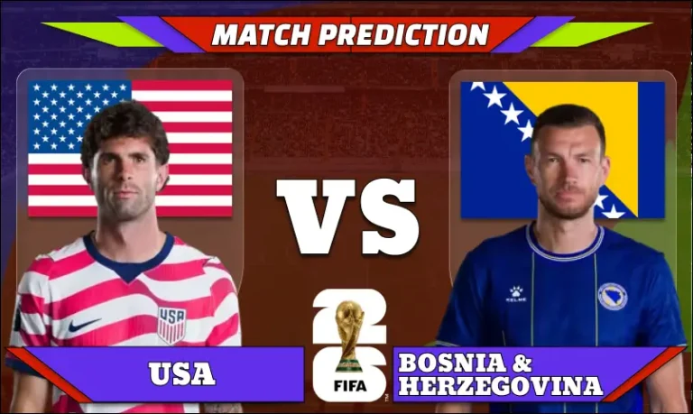 FIFA World Cup 2026 Round of 32, Match 82: USA vs Bosnia & Herzegovina Prediction