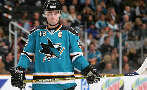 Marleau captained the Sharks from 2004 to 2009.