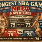 Longest Game in NBA History. (This is an AI-generated image.)