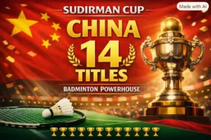 China stands tall with 14 Sudirman Cup titles. (This is an AI-generated image)